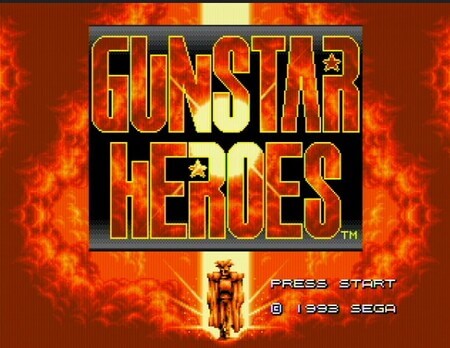 Gunstar Heroes - Title Screen